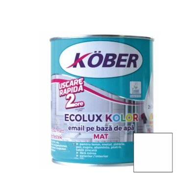 EMAIL ECOLUX KOLOR MAT ALB 101 V82101KM-C0.6L