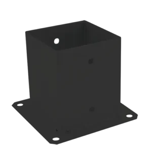 Suport de stalp 101x150x2, 0 vopsit electrostatic negru PSP100C