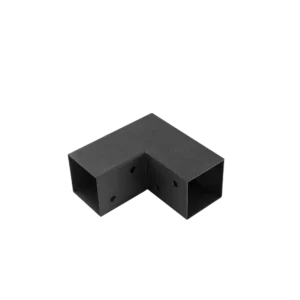 Conector de grinda forma L negru 102x206x204x2.0 negru
