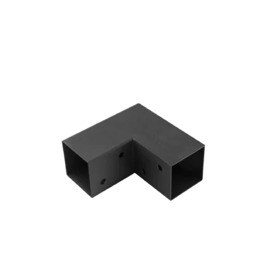 Conector de grinda forma L negru 102x206x204x2.0 negru